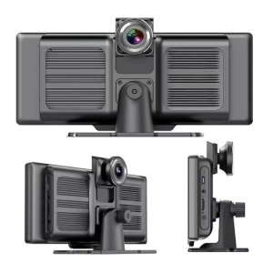 Navigatie Auto UNIVERSALA MARE 2 CAMERE, INCLUSE Display Touchscreen de 10.26 inch, compatibila cu Apple Carplay si Android Auto wireless, Oglindire ecran wireless, Camera trafic frontala + Camera marsarier inclusa, Aplicatie Wi-Fi, Bluetooth Audio, negru - Img 9