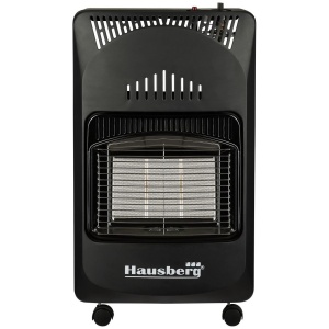 Pachet Soba pe gaz GPL Hausberg HB-1010NG, aprindere piezo-electrica, 4.2kW, Negru, Ceas butelie, 1m furtun gaz MN2015 si 2 coliere furtun - Img 6