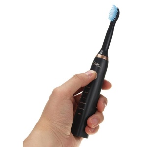 Periuta de dinti electrica, 5 moduri (Clean/Polish/White/Gumcare/Sensitive), reincarcabila USB, 3 capete de rezerva, indicator baterie, rezistenta la apa, NEGRU - Img 7