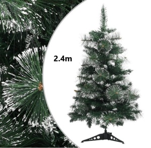 Pin Artificial Verde Lucios, 240cm, Varfuri Ninse, Brad Artificial Nins, Aspect Real - Img 3