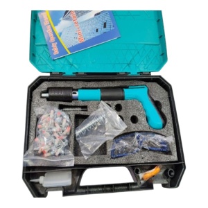 Pistol manual pentru fixarea cuielor, rivetelor, niturilor in perete, tavan, lemn, fier - Img 3