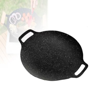 Plita , invelis antiaderent, pluristratificata, spatioasa, diametru 30 cm, negru - Img 3