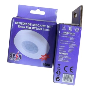Senzor de miscare Extra-Plat, 360 grade, Ø76mm - Img 2