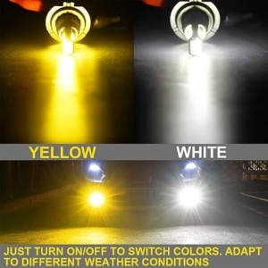 Set 2 Bec Led H7 3030 SMD 90W 8500LM/set cu 2 moduri de lumina (rece si calda) 30 LED - Img 3