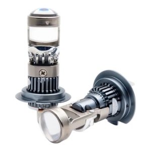 Set 2 becuri auto LED cu lupa, H7, 150W, 12V, 6500K - Img 2