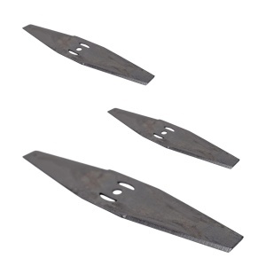 Set 3 x Lama Metalica Pentru Motocoasa, Masina de Tuns Iarba, Metal, Argintiu