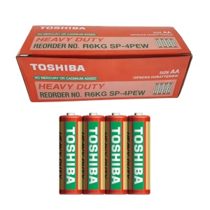 Set 4 bucati baterii AA, Toshiba Heavy Duty, R6, 1.5V - Img 2