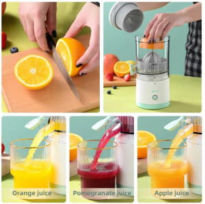 Storcator De Fructe Citrus Juicer, Storcator de Citrice Portabil Reincarcabil cu USB - Stoarcere Ușoară - Img 4