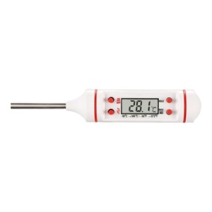 Termometru digital pentru mancare si lichide , Afisaj LCD, Oprire automata, Alb - Img 3