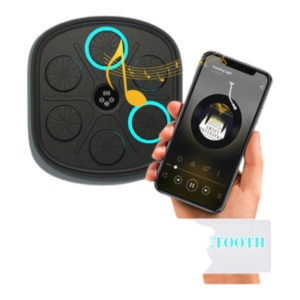 Tinta lovituri Box, Difuzor incorporat, Conexiune Bluetooth, Display HD pentru monitorizarea loviturilor, Iluminare LED a zonei de lovire, Montabil pe perete, Pentru Copii si Adulti - Img 2