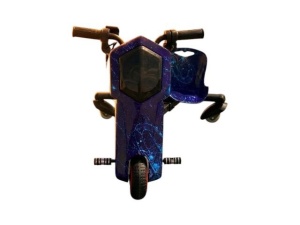 Tricicletă Electrică Copii cu Drift 360° – 350W, 36V, Bluetooth + Difuzor, Lumini LED, 20 km/h, Black-Blue