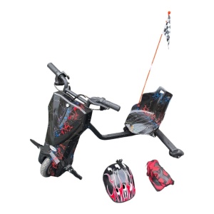 Tricicleta electrica drift 8 inch cu steag si set protectie - Img 4