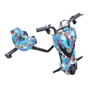 Tricicleta electrica pentru drifturi 360, motor 250 W, 15 KM/H, 4400 mA, 36 V, 8 inch, Display LED și Conexiune Bluetooth, Cadru Reglabil, 3 viteze, lumini pe roată și frontal, AMERICA - Img 3
