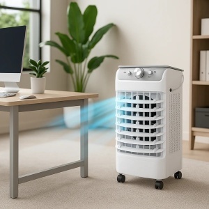 Aer Conditionat Mobil, 12 litri, 50W, 3 Viteze, Racire naturala cu Apa si Gheata, pentru uz interior - Img 5