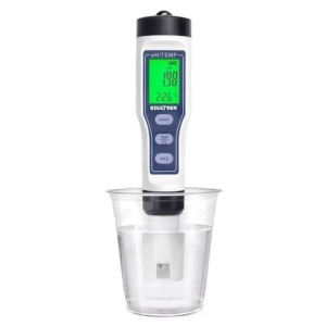 Aparat tester ph electronic Bigstren, pentru masurat calitatea apei, cu functie termometru, ecran LCD, 18x4cm - Img 2