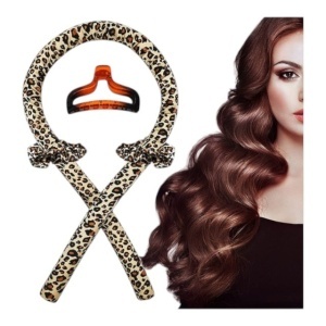 Bigudiu tip panglica , accesorii incluse, usor de utilizat , print leopard, multicolor