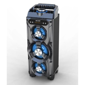 Boxa Bluetooth cu 3 difuzoare, MS 618BT, Wifi, Radio, Mp3, 100W, USB, leduri - Img 3