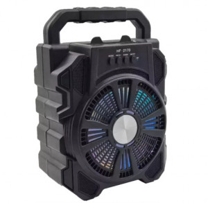 Boxa portabila cu lumini LED HF2170, 15W PMPO, Bluetooth - Img 4