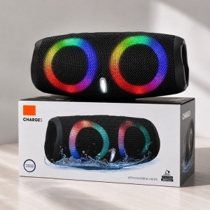 Boxă Portabilă rezistenta la apa CHARGE 5 Bluetooth 5.0 30W – 4000mAh, Lumini RGB, IPX6, USB/AUX/SD/FM, Sunet Puternic, Portabilă - Img 3