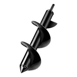 Burghiu cu melc pentru plantare, 30 cm, Universal, Negru - Img 1