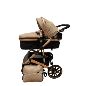 Carucior 3 In 1,Scoica, Landou si Sport, Reversibil Si Cu Suspensii T4 Kafea