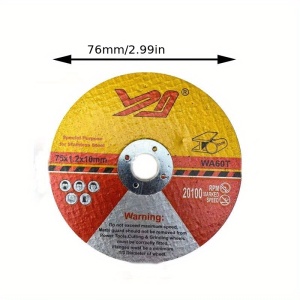 Discuri de Tăiere Mini din Rășină 75mm, Dublu Granulație pentru Metal și Oțel Inoxidabil - Img 2