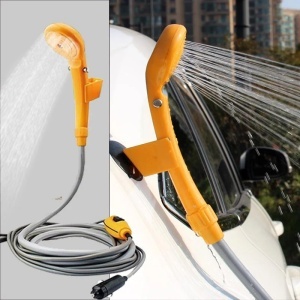 Dus portabil pentru camping, drumetii, spalat masina sau animale, alimentare auto DC 12V - Img 3
