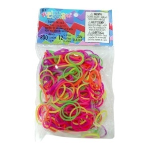 Elastice Rainbow Loom - Neon Mix - 300 buc - Img 3