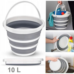 Galeata Pliabila din Plastic, Capacitate 10 Litri