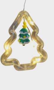  Instalație de Craciun, led cald, 3m liniari, ploaie 70cm, 10 figurine - Img 6