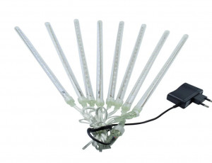 Instalație Tip Turturi, tub 30cm, 8 Tuburi Multicolori, 2.1M, Interconetabil, Instalatie luminoasa cu 8 tuburi pentru sarbatori - Img 4