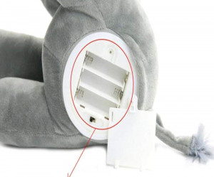 Jucarie Interactiva Elefant Peek A Boo Gri - Albastru - Img 5