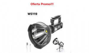 Lanterna MARE cu LED puternica cu trepied, reincarcabila, functie Powerbank, USB - Img 8