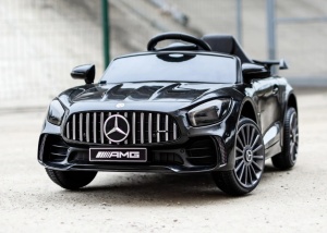 Masinuta electrica pentru copii, Mercedes Benz-AMG-GT-R , NEGRU - Img 8