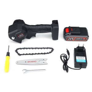 Mini Drujba Fierastrau, 4 inch,1 lant, 1 lama 1 acumulator 48V, complet echipata
