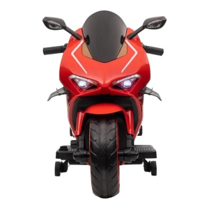 Motocicleta Electrica cu Acumulator Pentru Copii Super Rider GP , 12V ,3-7 ani ,Max 30 kg , Cu Sunete si Lumini LED ,USB si Bluetooth ,Roti ajutatoare ,Rosu - Img 3