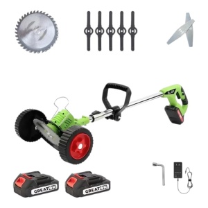 Motocoasa cu roti, cu 1 Acumulator, Tija Extensibila, Ideala pentru Gospodarie - Img 2