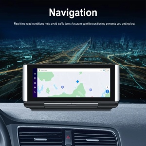 Navigatie Auto UNIVERSALA, Navigatie portabila Android 13 Universala, 2 GB RAM 32 GB ROM Octa-Core, Ecran rabatabil de 6.86 inchi, Android Auto & Carplay, WiFi, GPS, BT, FM+ Camera marsarier inclusa, Aplicatie Wi-Fi, Bluetooth Audio, negru - Img 4