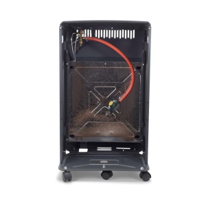 Pachet Soba pe gaz GPL Hausberg HB-1010NG, aprindere piezo-electrica, 4.2kW, Negru, Ceas butelie, 1m furtun gaz MN2015 si 2 coliere furtun - Img 3