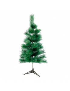 Pin Artificial de Craciun, Verde, Pin Lucios, inaltime 150cm, suport inclus