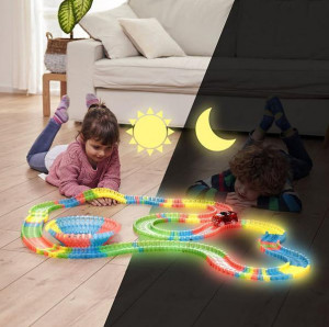 Pista Flexibila de Curse cu Masinute Magic Tracks din 95 Piese - Img 2