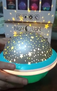 Proiector lampa de veghe, stele, Night Light - Img 3