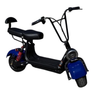 Scuter mini electric 1000W 48V viteza 25 km/h albastru, FARA PERMIS - Img 5
