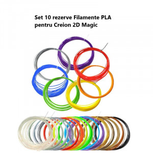 Set 10 Rezerve, 5m, Filament Creion Inteligent de Imprimare 3D, Desen 3D - Img 3