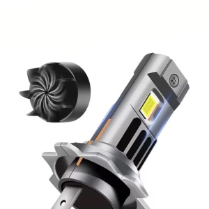 Set 2 becuri auto LED H7 cu ventilator, 180W/set, 12V, 20000L - Img 5