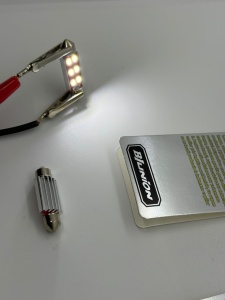 Set 2 Becuri LED Auto 5W 6 LED-uri Alb 39mm 12V - Img 3