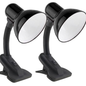 Set de 2 bucati Lampă de birou E27/E28 cu clemă pentru blatul biroului
