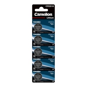 Set de 5 bucati baterie tip pastila - Camelion - Litiu - CR 2016 - 3V - Img 1