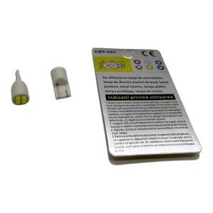 Set doua becuri T10 4 led 3030 4W 12V - Img 5
