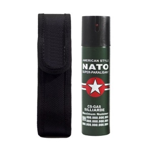 Spray paralizant de autoaparare Nato Defence, propulsie jet, 60 ml, verde